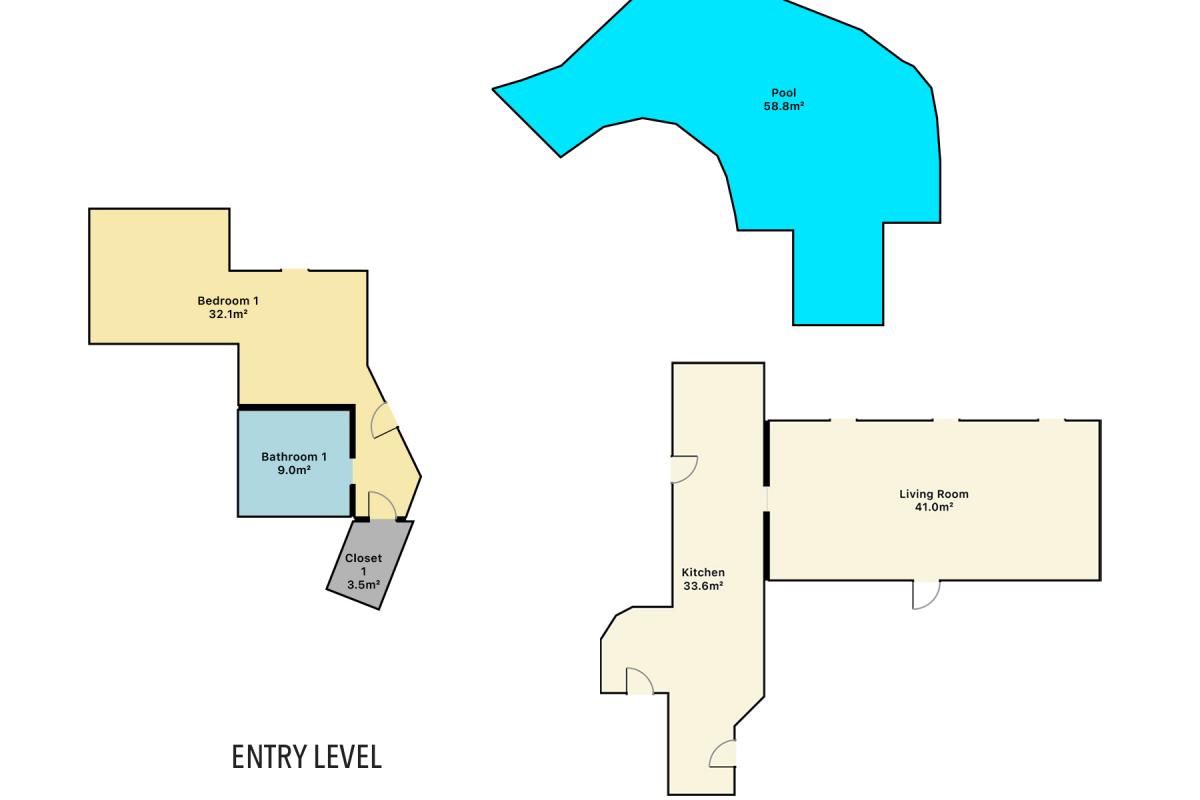 Villa Amethyst St Martin - Floor Plan - Entry